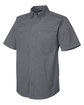Dri Duck Men's Craftsman Ripstop Short-Sleeve Woven Shirt GUNMETAL OFQrt