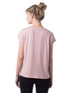 Alternative Ladies' Modal Tri-Blend Raw Edge Muscle T-Shirt rose quartz ModelBack