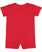 Rabbit Skins Infant Premium Jersey T-Romper red ModelBack