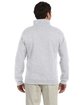 Jerzees Adult Super Sweats NuBlend Fleece Quarter-Zip Pullover ash ModelBack