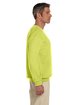 Jerzees Adult Super Sweats NuBlend Fleece Crew safety green ModelSide