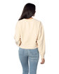 chicka-d Ladies' Corded Boxy Pullover natural ModelBack