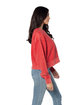chicka-d Ladies' Corded Boxy Pullover red ModelSide