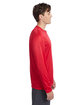 Hanes Adult Cool DRI with FreshIQ Long-Sleeve Performance T-Shirt deep red ModelSide