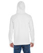 Comfort Colors Adult Heavyweight Long-Sleeve Hooded T-Shirt WHITE ModelBack