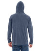 Comfort Colors Adult Heavyweight Long-Sleeve Hooded T-Shirt DENIM ModelBack