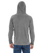 Comfort Colors Adult Heavyweight Long-Sleeve Hooded T-Shirt GREY ModelBack