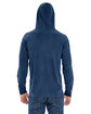 Comfort Colors Adult Heavyweight Long-Sleeve Hooded T-Shirt TRUE NAVY ModelBack