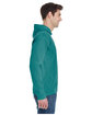Comfort Colors Adult Heavyweight Long-Sleeve Hooded T-Shirt SEAFOAM ModelSide