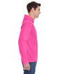 Comfort Colors Adult Heavyweight Long-Sleeve Hooded T-Shirt NEON PINK ModelSide