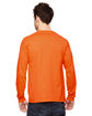 Fruit of the Loom Adult HD Cotton™ Long-Sleeve T-Shirt SAFETY ORANGE ModelBack
