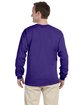 Fruit of the Loom Adult HD Cotton™ Long-Sleeve T-Shirt purple ModelBack