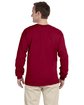 Fruit of the Loom Adult HD Cotton™ Long-Sleeve T-Shirt cardinal ModelBack