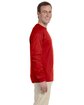 Fruit of the Loom Adult HD Cotton™ Long-Sleeve T-Shirt TRUE RED ModelSide