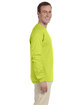 Fruit of the Loom Adult HD Cotton™ Long-Sleeve T-Shirt SAFETY GREEN ModelSide