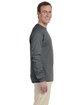 Fruit of the Loom Adult HD Cotton™ Long-Sleeve T-Shirt charcoal grey ModelSide