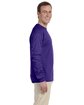 Fruit of the Loom Adult HD Cotton™ Long-Sleeve T-Shirt PURPLE ModelSide
