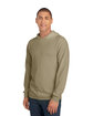 Fruit of the Loom Men's HD Cotton Jersey Hooded T-Shirt khaki ModelSide