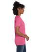 Hanes Unisex Perfect-T T-Shirt WOW PINK HEATHER ModelSide