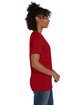 Hanes Unisex Perfect-T T-Shirt RED PEPPER HTHR ModelSide