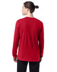 Hanes Adult Perfect-T Long-Sleeve T-Shirt deep red ModelBack