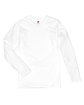 Hanes Adult Perfect-T Long-Sleeve T-Shirt white FlatFront