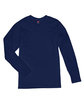 Hanes Adult Perfect-T Long-Sleeve T-Shirt navy FlatFront