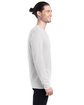 Hanes Adult Perfect-T Long-Sleeve T-Shirt white ModelSide