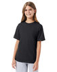 Hanes Youth Perfect-T T-Shirt charcoal heather ModelQrt