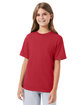 Hanes Youth Perfect-T T-Shirt heather red ModelQrt