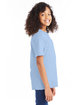 Hanes Youth Perfect-T T-Shirt light blue ModelSide