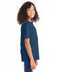 Hanes Youth Perfect-T T-Shirt navy ModelSide