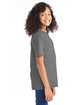 Hanes Youth Perfect-T T-Shirt smoke gray ModelSide