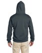 Jerzees Adult Super Sweats® NuBlend® Fleece Pullover Hooded Sweatshirt black heather ModelBack