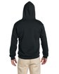 Jerzees Adult Super Sweats® NuBlend® Fleece Pullover Hooded Sweatshirt black ModelBack