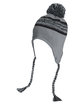 J America Backcountry Knit Pom Hat grey ModelQrt