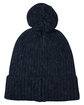 J America Swap-a-Pom Knit Hat navy ModelBack