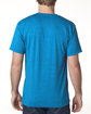 Bayside Adult Adult Heather Ring-Spun Jersey T-Shirt hthr turquoise ModelBack