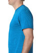 Bayside Adult Adult Heather Ring-Spun Jersey T-Shirt hthr turquoise ModelSide