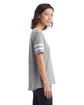 Alternative Ladies' Varsity T-Shirt smoke grey/ wht ModelSide