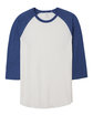 Alternative Men's Vintage Keeper Baseball T-Shirt WHITE/ VNT ROYAL FlatFront
