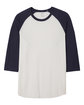 Alternative Men's Vintage Keeper Baseball T-Shirt WHITE/ NAVY FlatFront