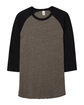 Alternative Men's Vintage Keeper Baseball T-Shirt VNT COAL/ BLACK FlatFront