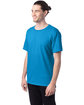 Hanes Unisex 50/50 T-Shirt TEAL ModelQrt