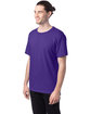 Hanes Unisex 50/50 T-Shirt PURPLE ModelQrt