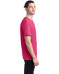 Hanes Unisex 50/50 T-Shirt WOW PINK ModelSide