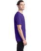 Hanes Unisex 50/50 T-Shirt PURPLE ModelSide