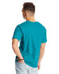 Hanes Unisex Beefy-T® T-Shirt TEAL ModelBack