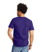 Hanes Unisex Beefy-T® T-Shirt PURPLE ModelBack