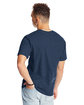 Hanes Unisex Beefy-T® T-Shirt HEATHER NAVY ModelBack